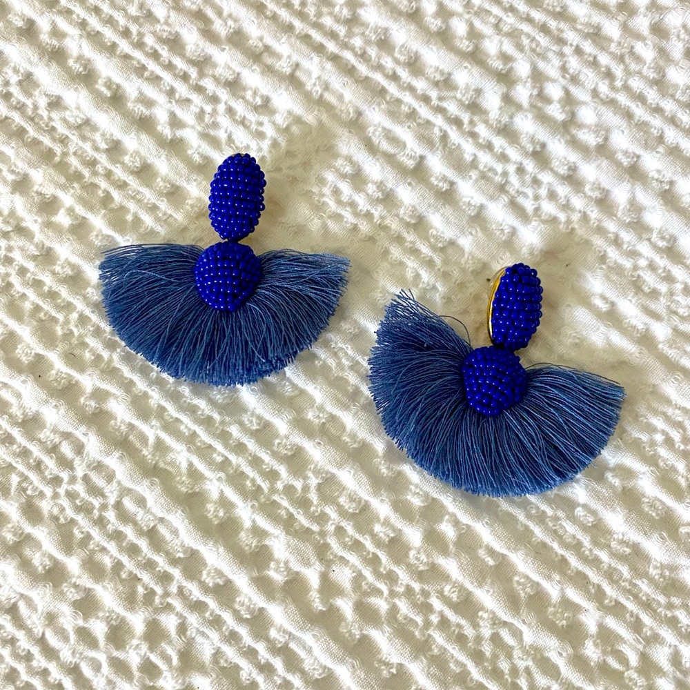 Stella and Dot Royal Blue Statement Earrings